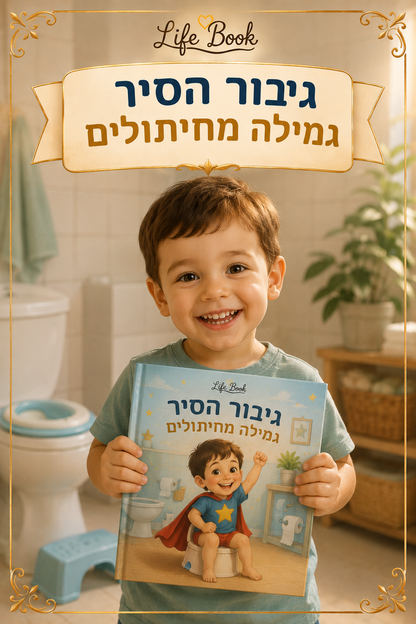 גיבור הסיר — ספר ילדים אישי לגמילה מחיתולים