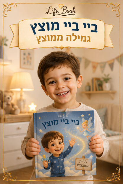 ביי ביי מוצץ — ספר ילדים אישי לגמילה ממוצץ