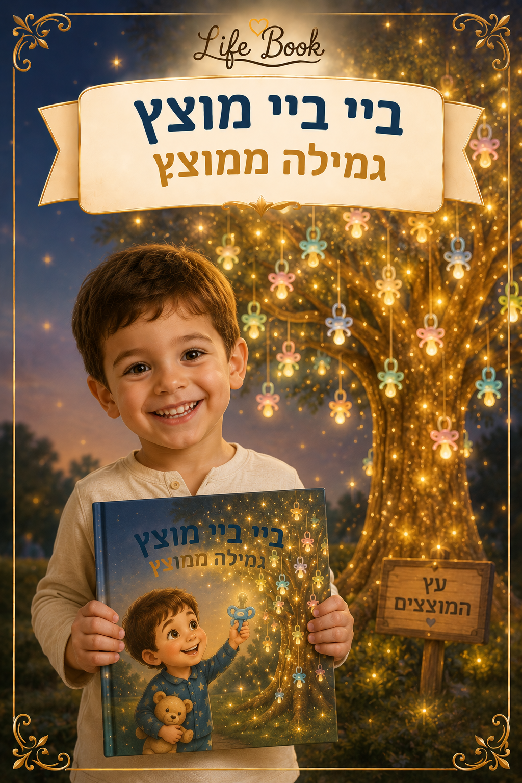 ביי ביי מוצץ — ספר ילדים אישי לגמילה ממוצץ
