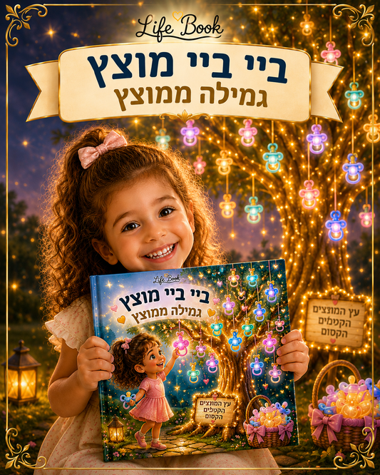 ביי ביי מוצץ — ספר ילדים אישי לגמילה ממוצץ
